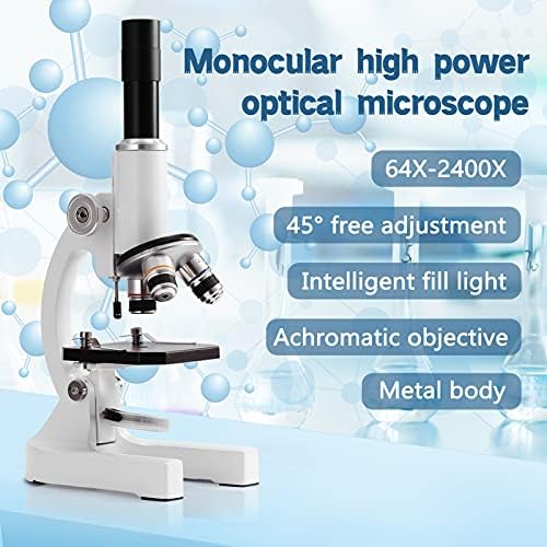 Mmlzel 64X-2400X Монокуларен Оптички Микроскоп Основно Училиште Наука Експериментална Биологија Настава Дигитален Микроскоп