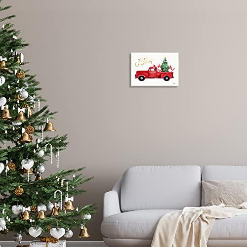 Sumn Industries Среќен Божиќен празник Црвен камион Санта Гномес и Дрво, Дизајн од Хедерли Чан