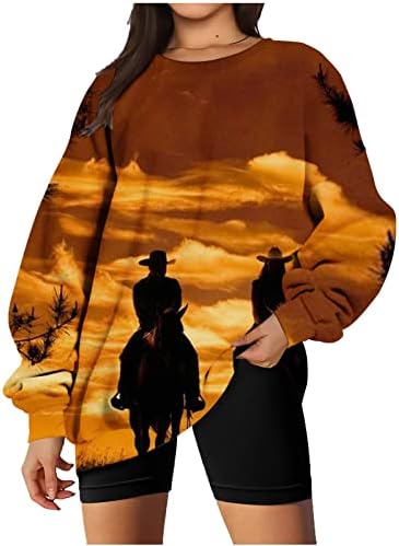 Преголема кошула од Раглан, жени трендовски џемпери за коњи, обични лабави капки рамено влезови врвни кошули со долг ракав
