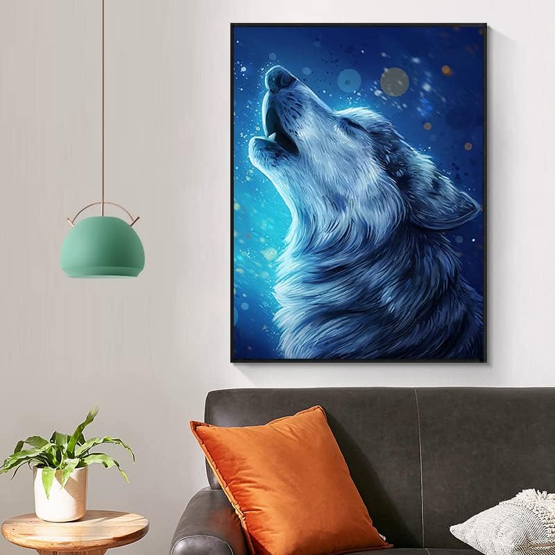 DIY 5D дијамантски сликарство на животни волци за везови мозаик вкрстени бод комплети целосна вежба дијамант рингестонс слика дома