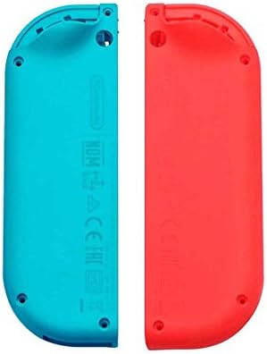 Замена на куќишта за гејми за е-модови за е-магли, Замена на рамки за средна плоча за Nintendo Switch Joy-Cons-Blue+Neon Red