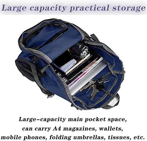 Подарок2У Крстоносните ранец на ранец за отпорни на вода, отпорен на вода, 33L преклопен ранец за патување со голем капацитет, лесен