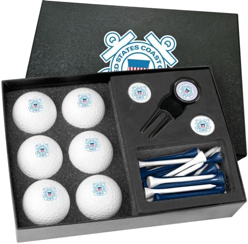 Golfballs.com Класичен Сад Крајбрежната Стража Половина Дузина Подарок Во собата Со Divot Алатка-Празно Топки