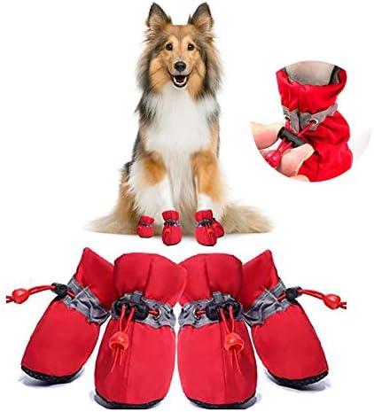 Зимски палта на мало куче покриваат ѓон за дишење водоотпорни чевли домашно милениче стапало на отворено што не е лизгање на мека облека за миленичиња,