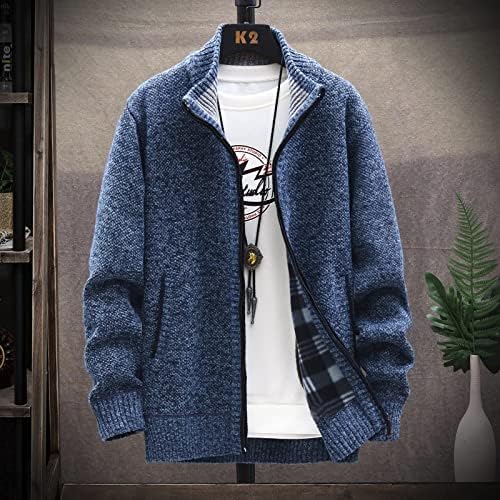 Dudubaby грда џемпер Менаусна и зимска мода лабава кардиган топол џемпер со јакна со качулка со качулка плус џемпери со големина