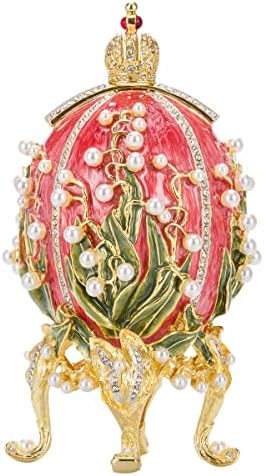Данила-сувенири фабрички стил на јајцето на долината со фото рамки 7.6 '' Светло розова