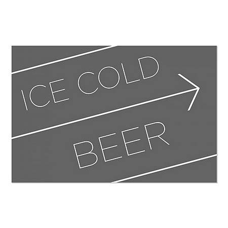 CGSignLab | Ледено ладно пиво -базично црно прозорец за лепење | 30 x20