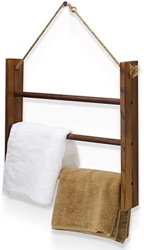 Скала за пешкири за бања, скали за ќебе за дневна соба што висат ќебе скала Рустикална декоративна скала за ќебиња решетката
