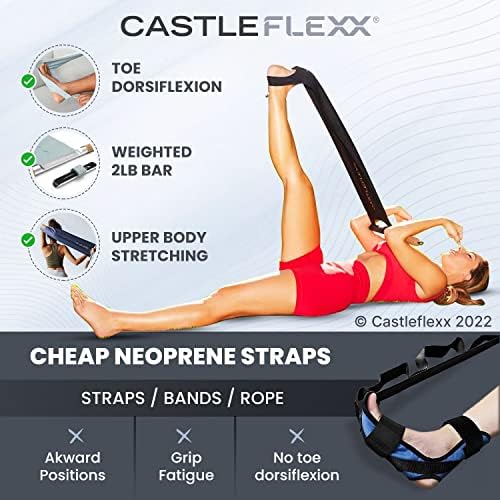 Castleflexx | Светло сива, стандард | Уред за мобилност и целосен за зајакнување на телото | Функционална алатка за фитнес за истегнување