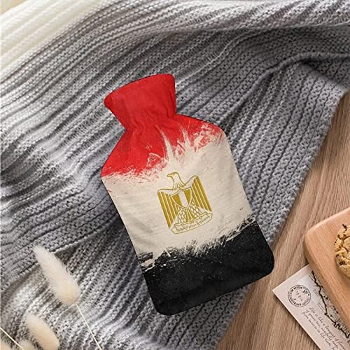 Египетско знаме торба за вбризгување вода со покривка 1000 мл топло топло шише за мажи и жени