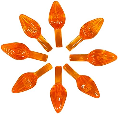 Национална Artcraft® Керамички новогодишни светла во стил на пресврт - портокалово