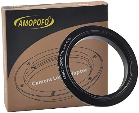 55mm Macro Lens Reverse Ring Compatible with for Canon EOS 90D 80D 70D 60Da 60D 50D 40D 30D T6 T7 T5 SL3 SL2 T8i T7i T6i T6s T5i with EF-S