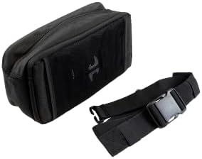8Timber Unisex Black Reach Pack Belt Tag со шише со фигури, прилагодлива торба за половината за вежбање, трчање, патување и пешачење авантури