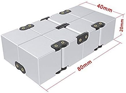Бесконечна коцка од Дади Про - биро играчка за фокус и концентрација - Премиум Спинер коцка - АБС ​​лесни рачни играчки за возрасни и деца