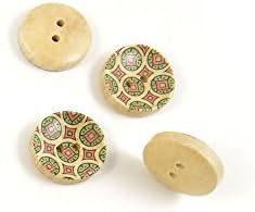 10 парчиња шиење шиење на копчињата BT21529 монети депресија дрвени дрвени уметности занаети идеи за прицврстувачи