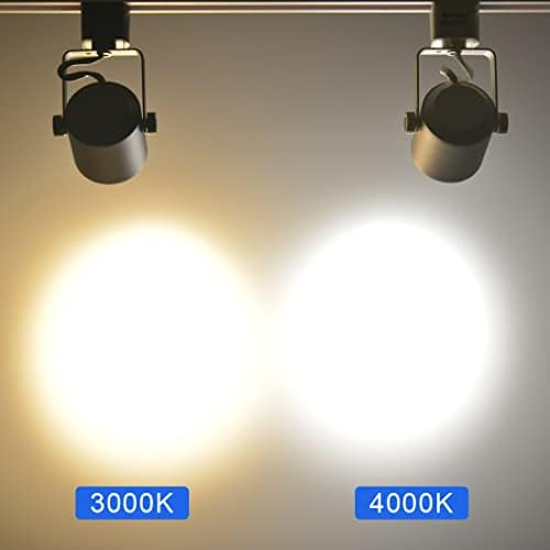 ArcFox 9W 4000k Кул бела LED -светлосни глави за затемнување 3 жичани единечни кола H тип на патека за осветлување Мулти прилагодлив