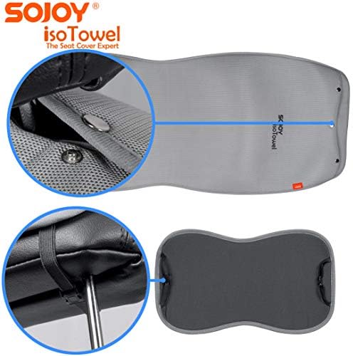 Sojoy Isotowel Coar Calor Calor Cover, Pushion за седиште за седиштето на предниот возач, заштитено за заштитено седиште за сув