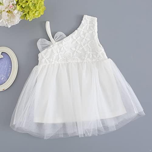 iiniim бебе девојки крштевање цвет везена облека фустан наметка за принцеза, официјална забава облека