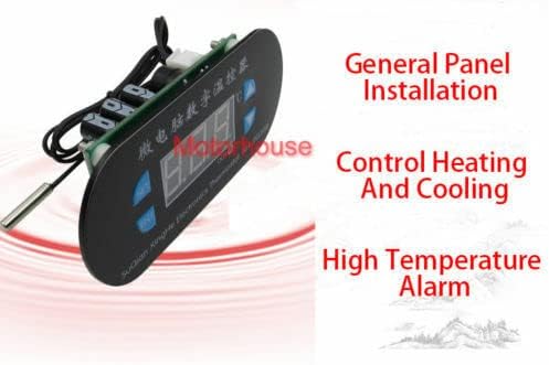 XH -W1308 DC 12V Дигитален термостат Температурен контролер на аларм за прекинувач на сензорот Мерач на мерач Температура Прецизен контролен