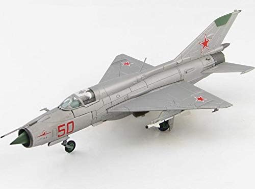 HM MIG-21 PFM RED 50 Советски воздухопловни сили 1/72 диекаст авион модел на авиони хоби мајстор