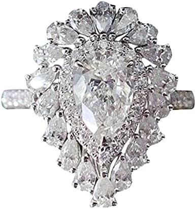 2023 Нов специјален прстен за накит прстен ангажман Свадба жени невеста за девојчиња прстени исполнети бенд