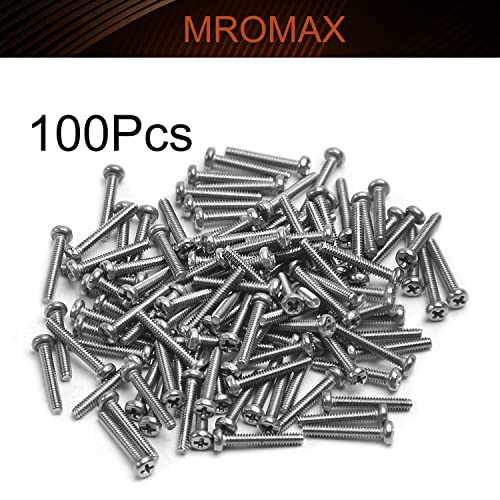 MROMAX M1.6-0.35x10mm тава глава филипс машина завртки 304 метрички метрички метрички завртки за завртки на завртки за прицврстувачи целосно
