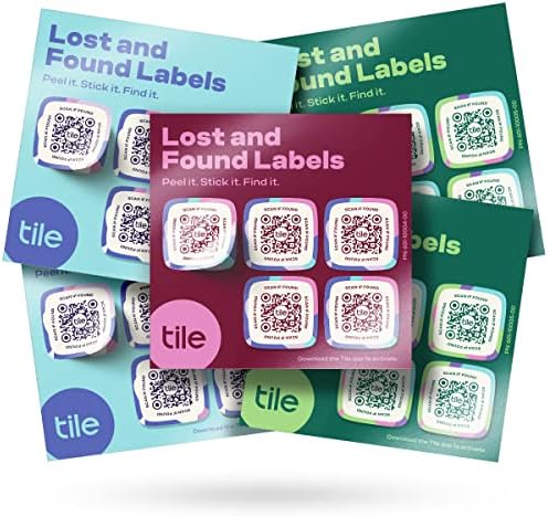 Плочка Изгубени И Пронајдени Етикети | QR Скенирачки Етикети За Лаптопи, Шишиња Со Вода, Јаки За Миленичиња, Детски Играчки, Слушалки