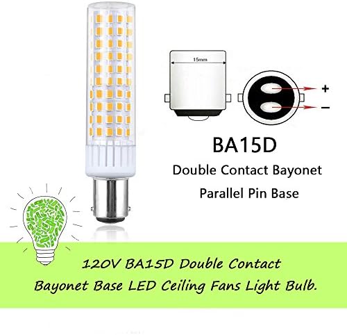 Bonlux Dimmable BA15D Dc Бајонет База LED Сијалица 120V, 8.5 W - 100w Халогени Светилки Еквивалент Заменува JD Тип T4 Јасна Сијалица
