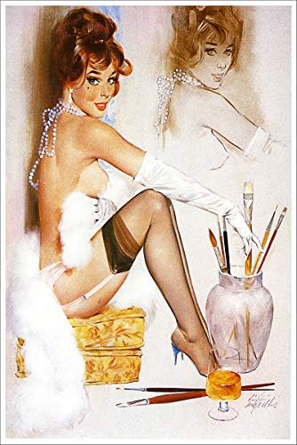Уметникот Фриц Вилис Гроздобер класичен пин-постери за девојки ПРИНТИНЕНТ 2-11X17