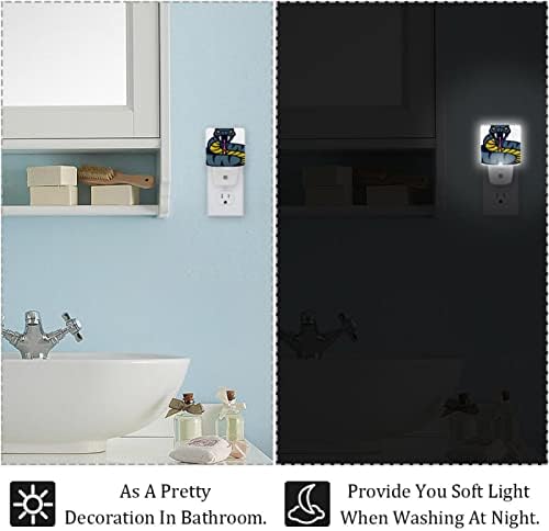 Python LED ноќно светло, детски ноќни светла за приклучок за спална соба во wallидна ноќна ламба прилагодлива осветленост за скали
