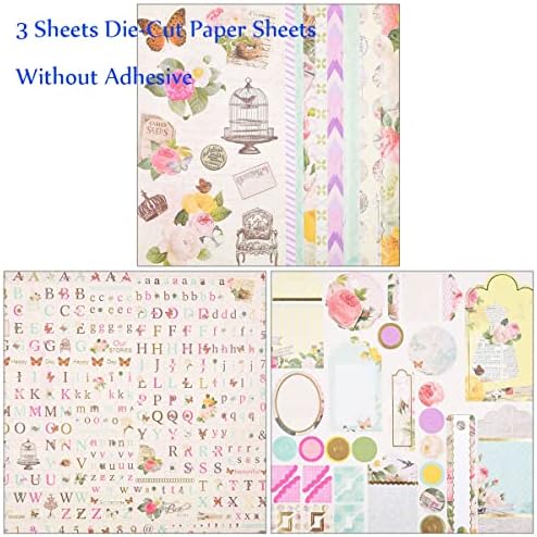 Хартија за хартија со мастило и хартија за отпадоци 12*12-27 листови обоени декоративни хартиени хартија хартија еднострана занаетчиска
