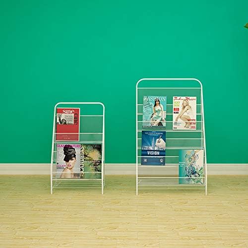 Пол за книги за книги на метални железо/Детска слика за книги, весници и списанија, лесен за инсталирање, решетка Исклучителен дизајн