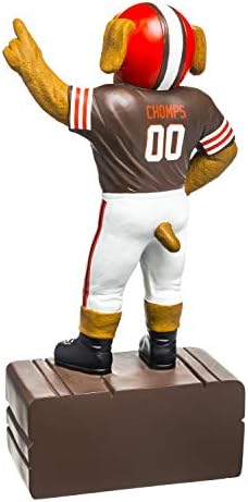 Team Sports America NFL Cleveland Browns Забава разнобојна маскота статуа 12 инчи висока