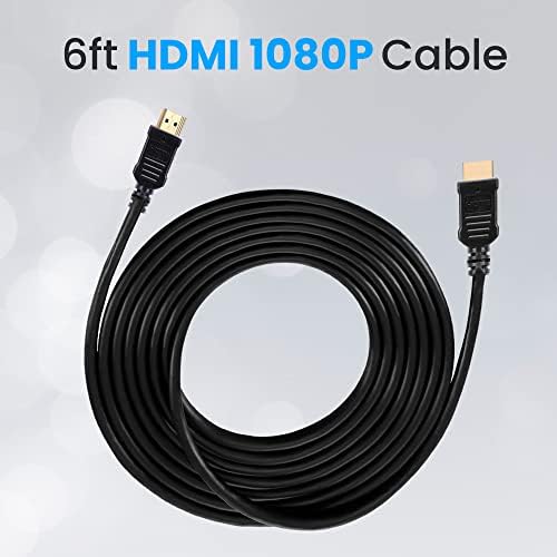 Звучи Околу 6 стапки. Висока Дефиниција HDMI Кабел-Пренослив Универзален Позлатен HDMI Кабелски Жичен Адаптер, Телевизор До