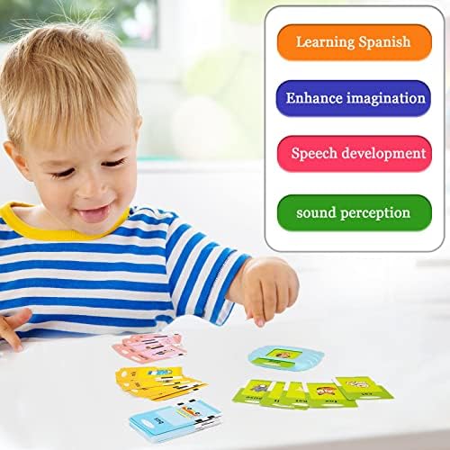 Startcan шпански &засилувач; Англиски Зборуваат Флеш Картички За Мали Деца 1 2 3 4 5 6, Звучни Играчки За Деца Да Учат шпански - 258