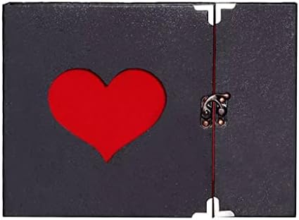 ZCMEB 10inch Вметнете само-лепете црни страници Флаер надвор од loveубовната меморија книга Фото гроздобер DIY STRAPBOOK Свадба албум
