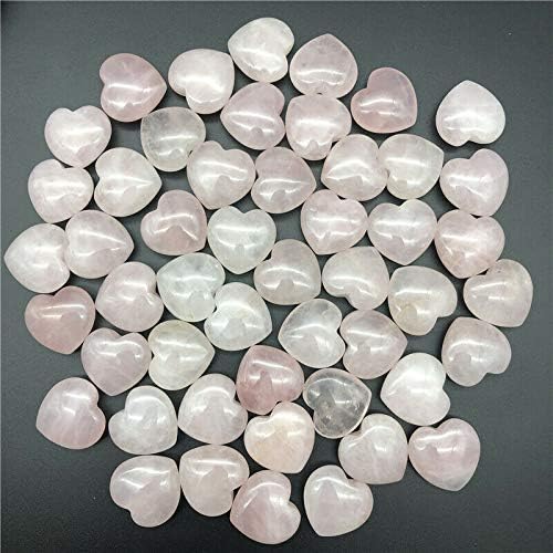 Ertiujg Husong312 1pc Природно розово кварц кристално полирано срце во форма на срце, лековити декор подароци природни камења