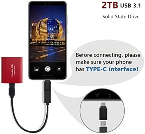 CZDYUF Тип-C USB 3.1 SSD Преносни Флеш Меморија 4TB Ssd Хард Диск Преносни SSD Надворешни SSD Хард Диск За Лаптоп Десктоп