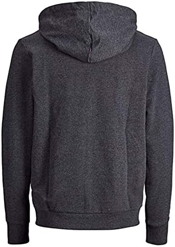 Hoogy Man's Zip Up Hoodie есенски моден обичен цврст едноставен џемпер за влечење удобно редовно опуштено вклопување во надворешна облека