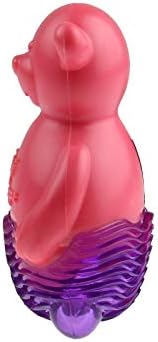 Гигви Супа Пупа Писклив Гумени Куче Џвакање Играчка-Мечка Розова/Јасно Виолетова XS