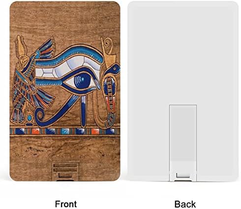 Египетскиот Папирус Го Прикажува Окото На Хорус УСБ Флеш Диск Персонализирана Кредитна Картичка Диск Меморија Стап USB Клучни Подароци