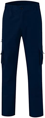 lcepcy товарни панталони за мажи, атлетични панталони со џокери џогери еластични половини обични панталони со џебови со џебови