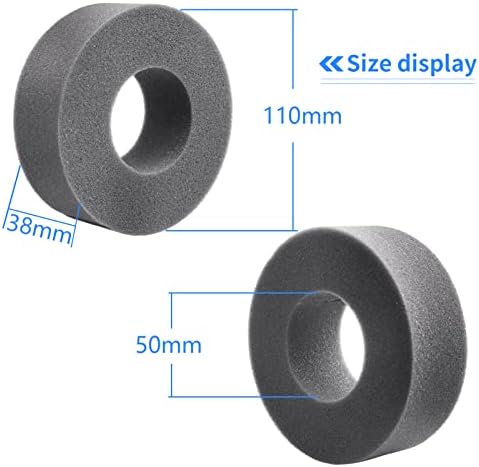 RC гуми пени, надворешен дијаметар 4,33 инчи /110мм, внатрешен 2.0 инч /50мм, ширина 1,5 инч /38мм за 1,9 гуми за ползи што одговараат