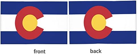 Знаме на знамето на автомобилот во Колорадо, 12 x 18 инчи двострана автомобилска прозорец знаме на отворено автомобилски декор банер