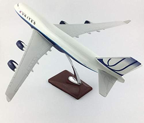 747 United Airlines 47cm 1: 150 легура модел на модел на модел на авиони модел златен авион модел за украси за украси за украси