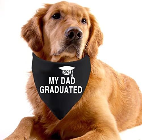 2 Пакување Куче Бандана Соопштение За Дипломирање Подарок Мајка Ми/Тато Дипломирала 2021/2022 Дипломирање Бандана За Куче
