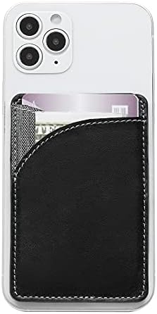 Држач за картички Misxiao за задниот дел на телефонот, залепете на паричникот што функционира како држач за кредитна картичка,