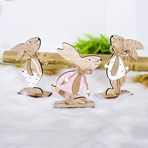 2021 облици на зајаци украси Велигденски украси, персонализиран велигденски украс дрвени занаетчиски подароци приказ Дома декорација