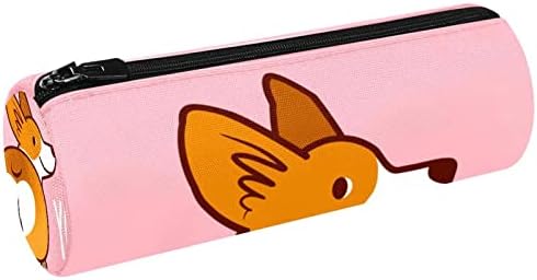 Симпатично куче Корги те сакам розов молив случај Студентска канцелариска торбичка торбичка за патент пенкало торба за козметика