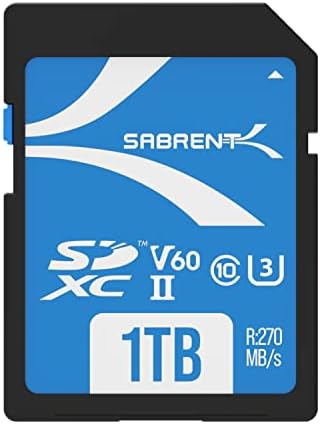 Сабрент Ракета V60 1TB SD UHS-II Мемориска Картичка R270MB/s W170MB/s